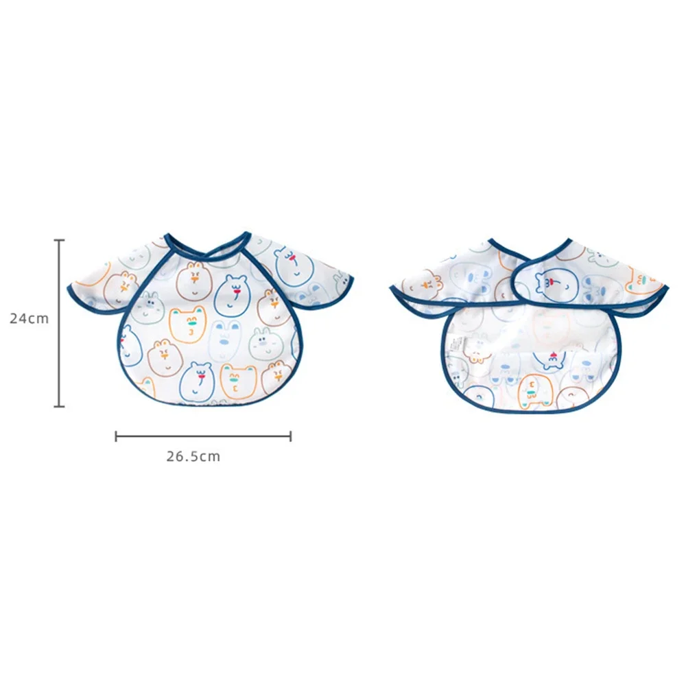 방수 아기 앞치마, 신생아 앞치마, 어린이 트림 천, 점심 식사 턱받이, 귀여운 딸기, 곰 만화 패턴, 유아 액세서리