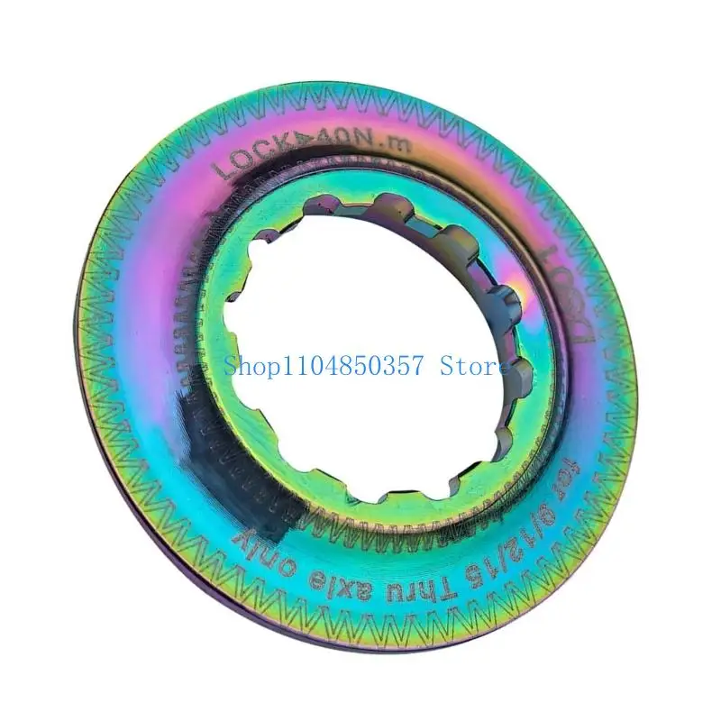 

5asd Aluminum Alloys Centerlock Disc Brake Lockring Cover Durability Bike Disc Brake Lockring Tool for Cycling Safety
