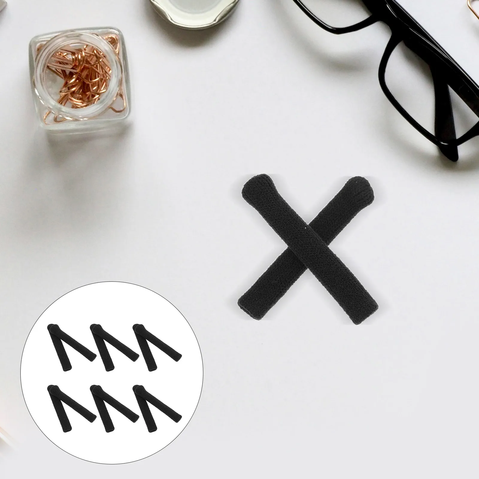 

12 Pcs Spectacle Temples Eyeglass Grips Glasses Ear Grippers Accessories Cushion Clip Cushions for Ears