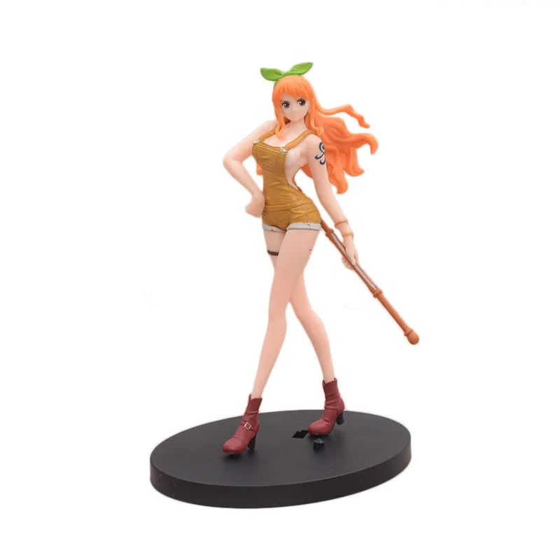 One Piece Nami Anime Figura, Estatueta Gato Ladrão, PVC Estátua Modelo Bonecas, Ornamento Colecionável Quarto, Crianças Brinquedos Presentes, 17cm