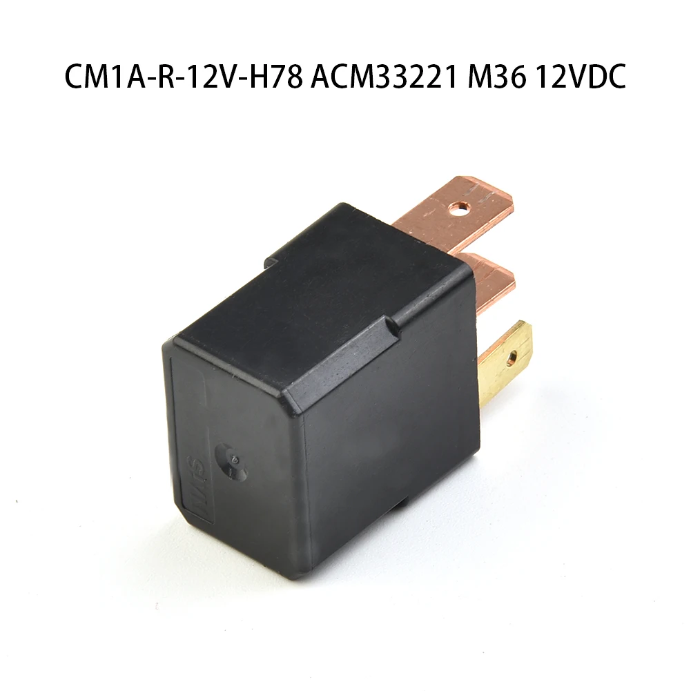 1pc 4 Pins Automotive Relay CM1A-R-12V-H78 ACM33221 M36 12VDC For Honda Switch Control Signal Sensor Vehicle Electronics