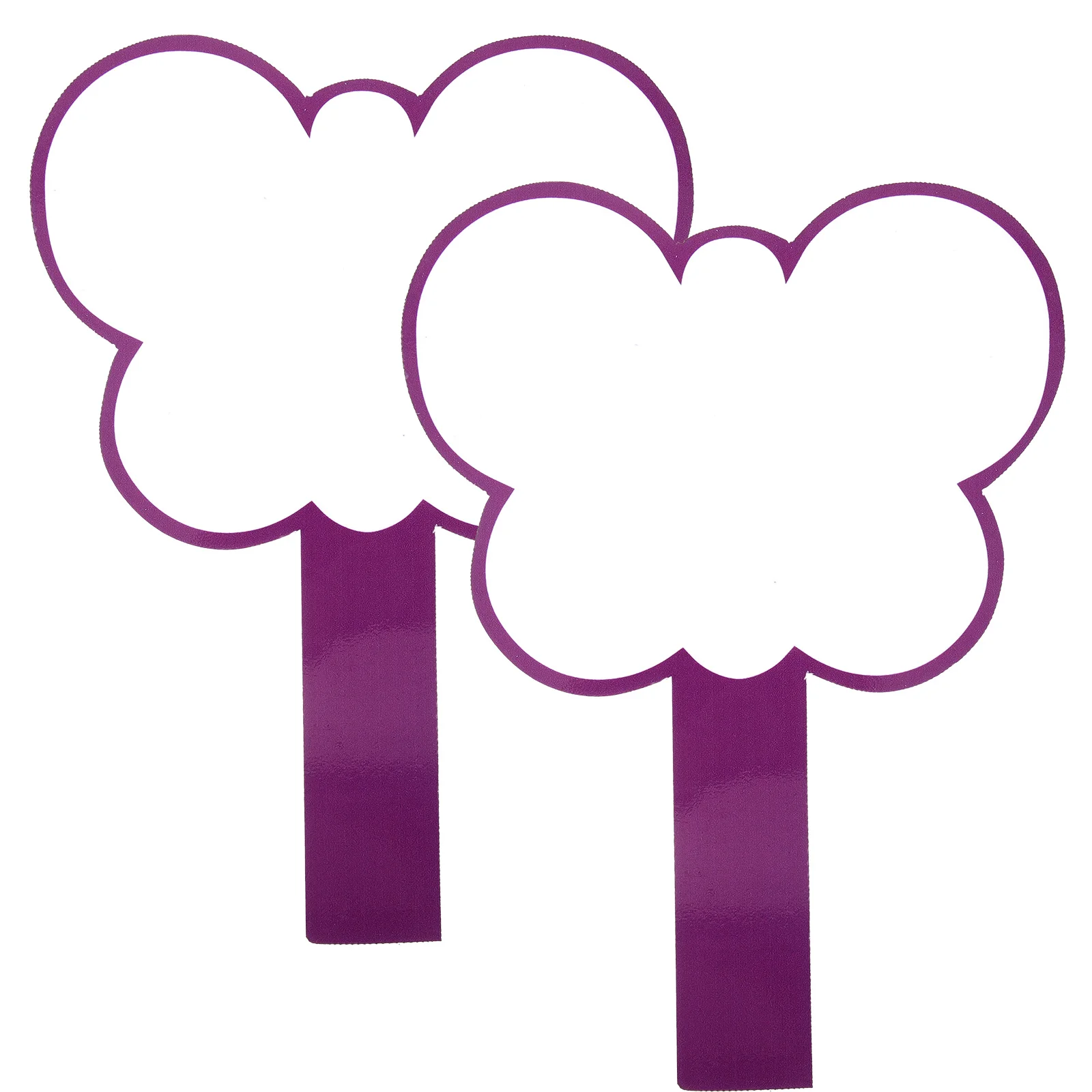 

2Pcs Multipurpose Erasable Score Board Single Sided Handheld Whiteboard Smooth Edges Long Lasting Use Dry Erase Board