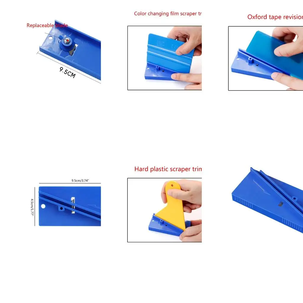  Portable Scraper Scraping Tool Hard Card Squeegee Sharpener Size 9.5cm/3.74-inch