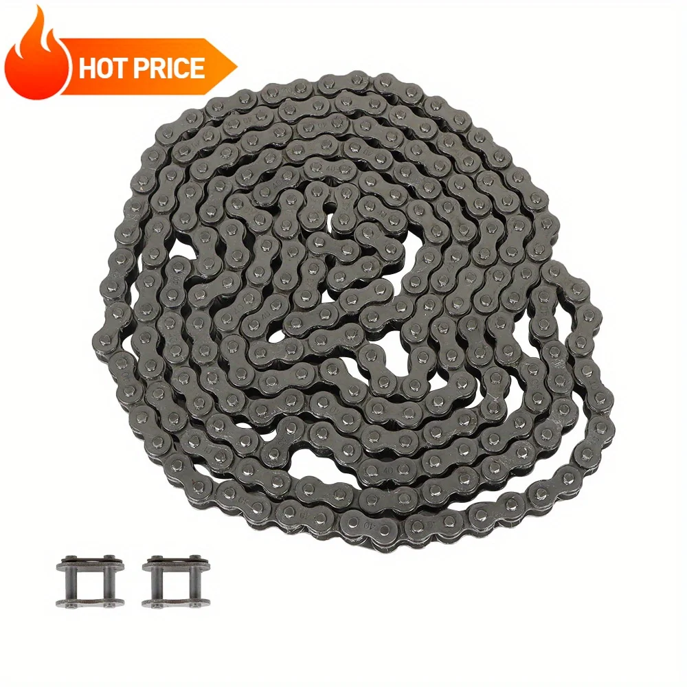 

Carbon Steel Roller Chain With Two Connections Links #40 08A 10 Ft High Quality