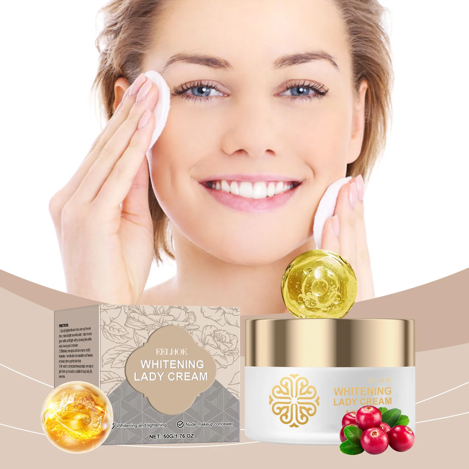 Brightening and Whitening Natural Cream