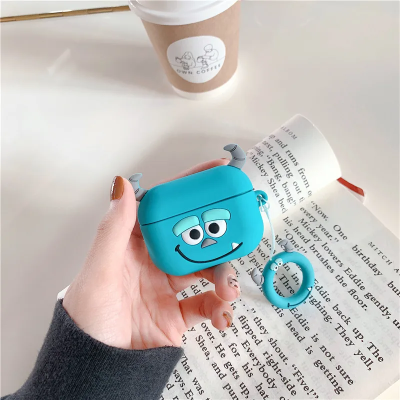 For Airpods Pro 3 Case,3D Big Monster Silicone Protective Earphone Cover For Airpods Pro 2/Airpods 4 3 2 1 Cover Funda Kids view 6