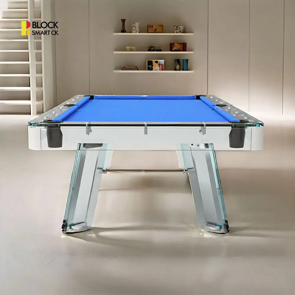 2025 High-grade 7ft 8ft 9ft Customized Size American Nine Ball Billiard Pool Table Leather Slate Construction for Snooker Sports