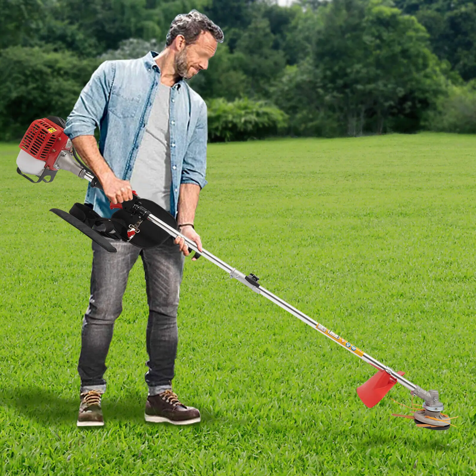 

26cc two-stroke lawn edger, lightweight and portable, efficient gasoline power, suitable for home gardens / community landscapin