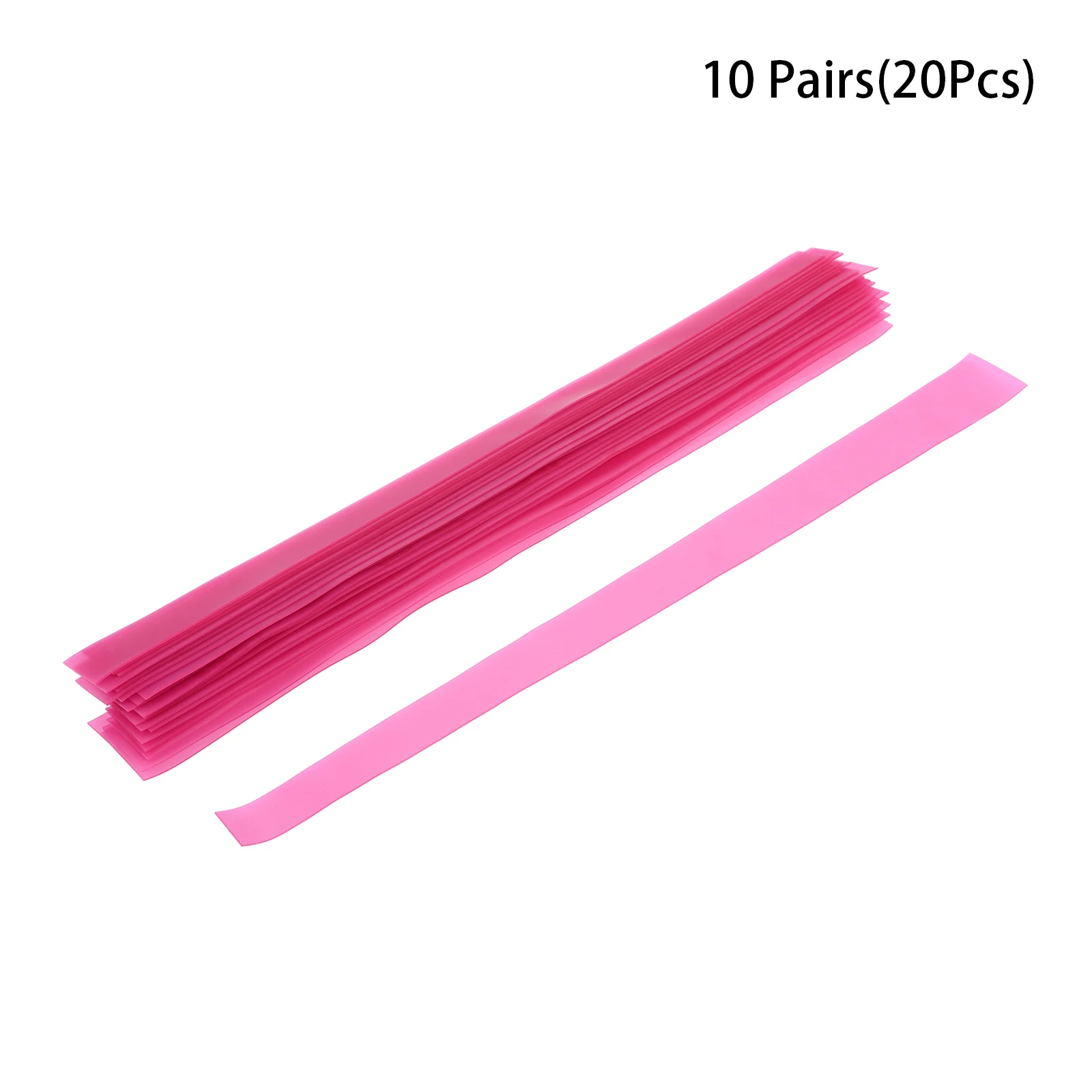 20pcs 0.45mm Thick Natural Latex Slingshots Flat Rubber Bands Strong Elastic Rubber Band Hunting Catapult 20mm/12mm Width Pink