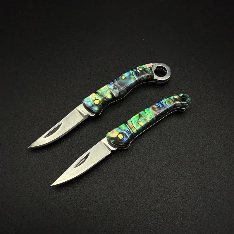 Mini Folding Pocket Knife with Shell Resin Handle, Suitable for Opening Packages, Unpacking Letters and Other Occasions