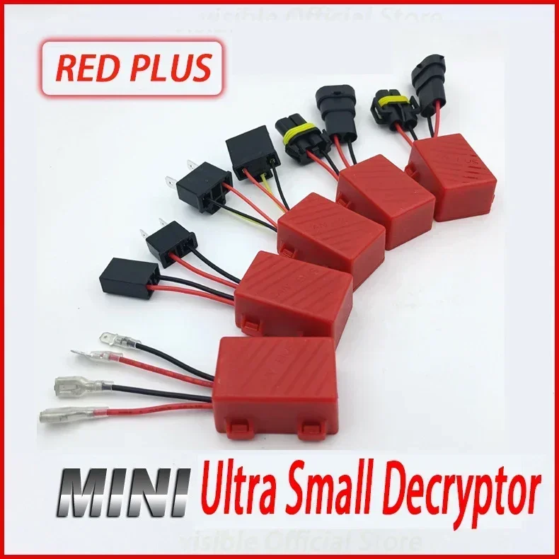 

Мини-ультрамаленький автомобильный светодиодный декодер фар с защитой от помех и мигающей неисправности, сигнализация H1 H4 H7 H11 H13 9005 9006