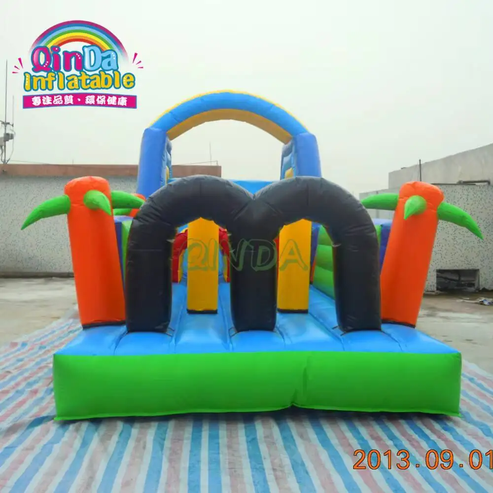 Outdoor Sport Game Inflatable Challenge Run For Adults Big Commercial Inflatable Obstacle Course