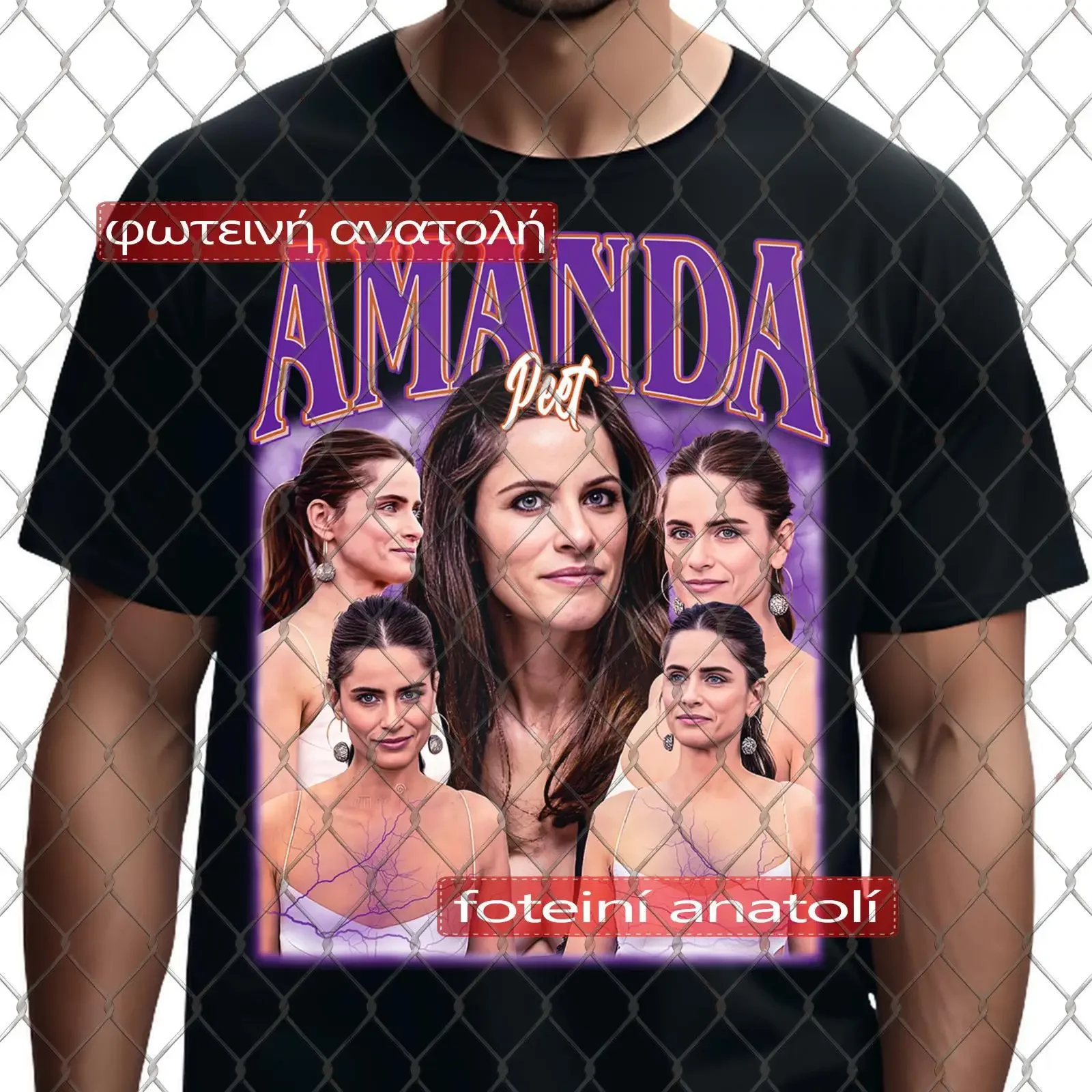 Vintage Bootleg Amanda Peet T Shirt Retro Celebrity Print Unique for Fans vintage Washed Comfortable Unisex Stylish