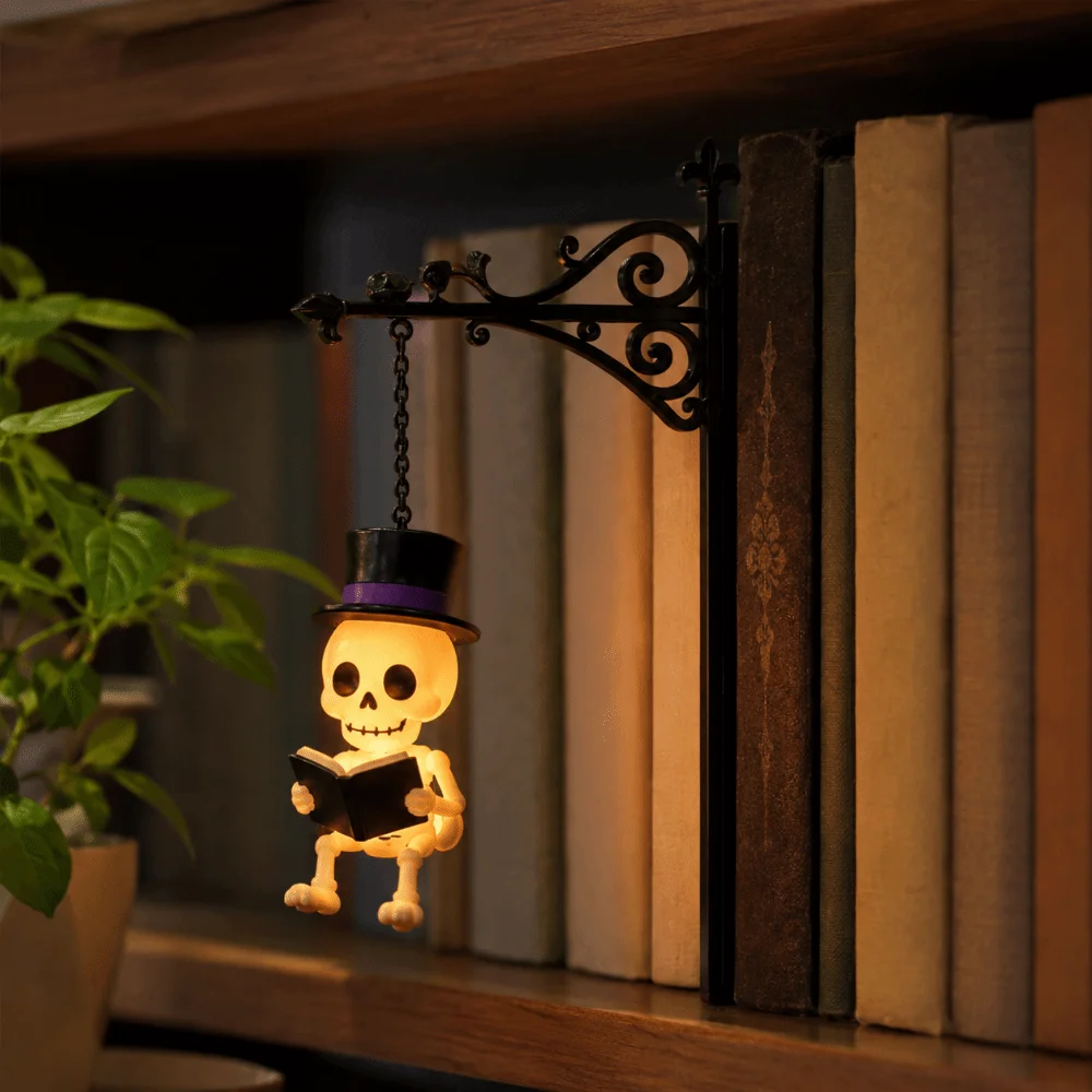 Vintage Style Bookshelf Lamp LED Light Soft Warm Light Bookshelf Light Compact Delicate Structure Non-Glare Illumination