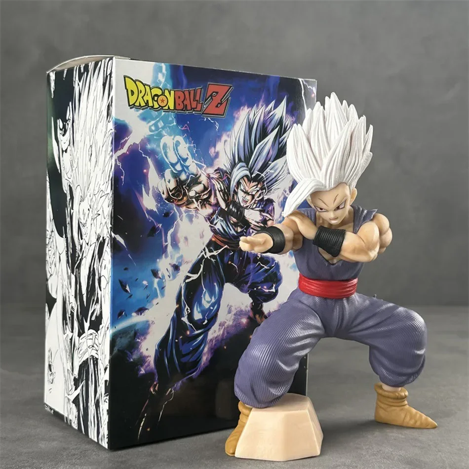 Anime Dragon Ball Gohan Beast Figure Super Saiyan White Hair Son Gohan PVC Action Figure Collection Model Toy Children Gift