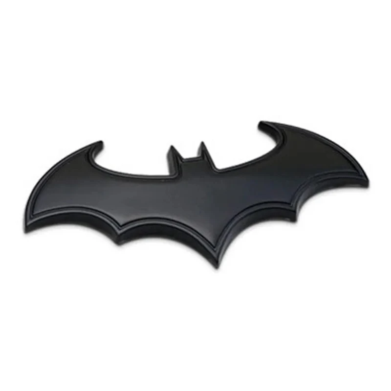 3D Metal Cartoon Bat Black Car Body Sticker Emblem Badge Rear Tail Trunk Decal Motorcycle Car Styling Decoration Akcesoria