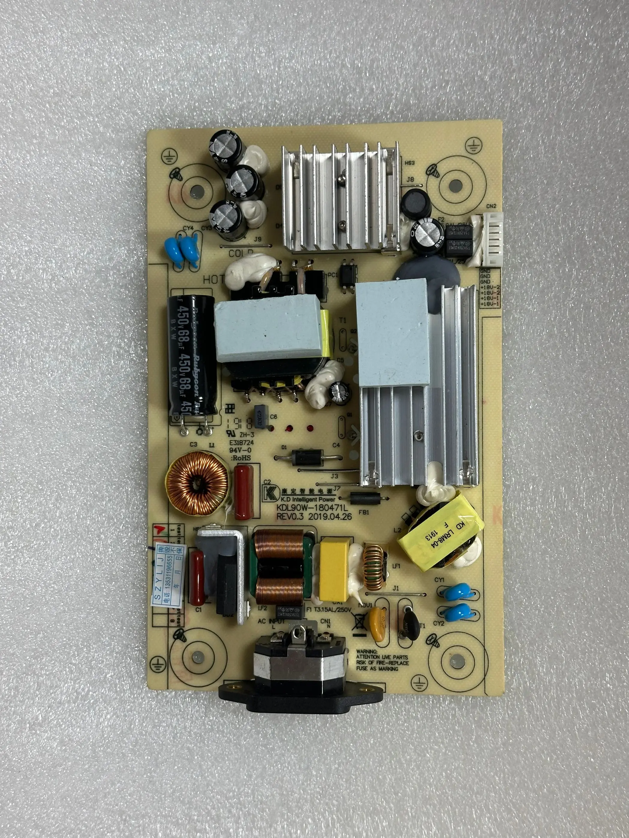 

Motherboard KDL90W-180471L REV0.3