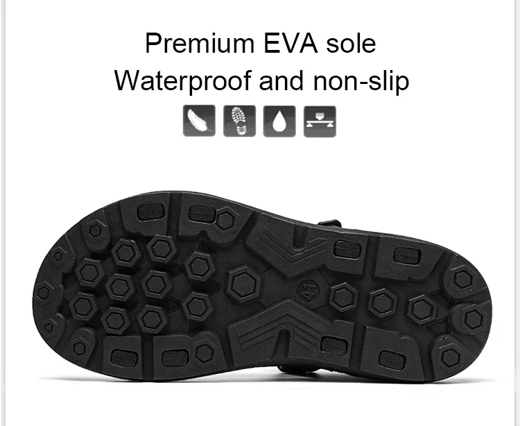 Bequeme Herren-Sandalen, Sommer, leicht, lässig, Outdoor, Strand, Urlaub, Hausschuhe, modische, atmungsaktive Schuhe, Größe 40–45 – Detail 9