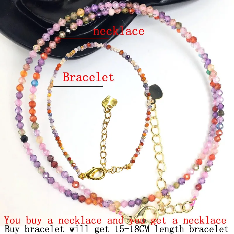 Schneidbare Glitzerperlen Edelsteine für Herren- und Damen-Halsketten, Armbänder, Kristallquarz, Achat, Choker-Schmuck, Partygeschenk, Mode, 2-3mm