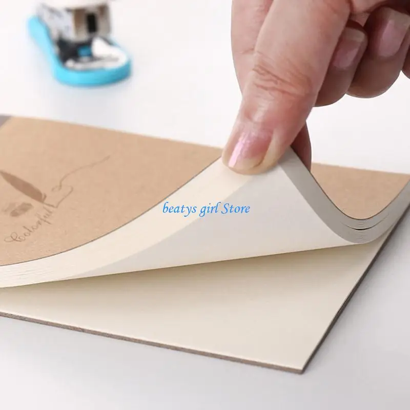 C7AB 60 Sheets Note Paper Pad Drawing Pad Thick Blank Papers 3 Sizes for Student Children Adults Sketching Drawing Drafting