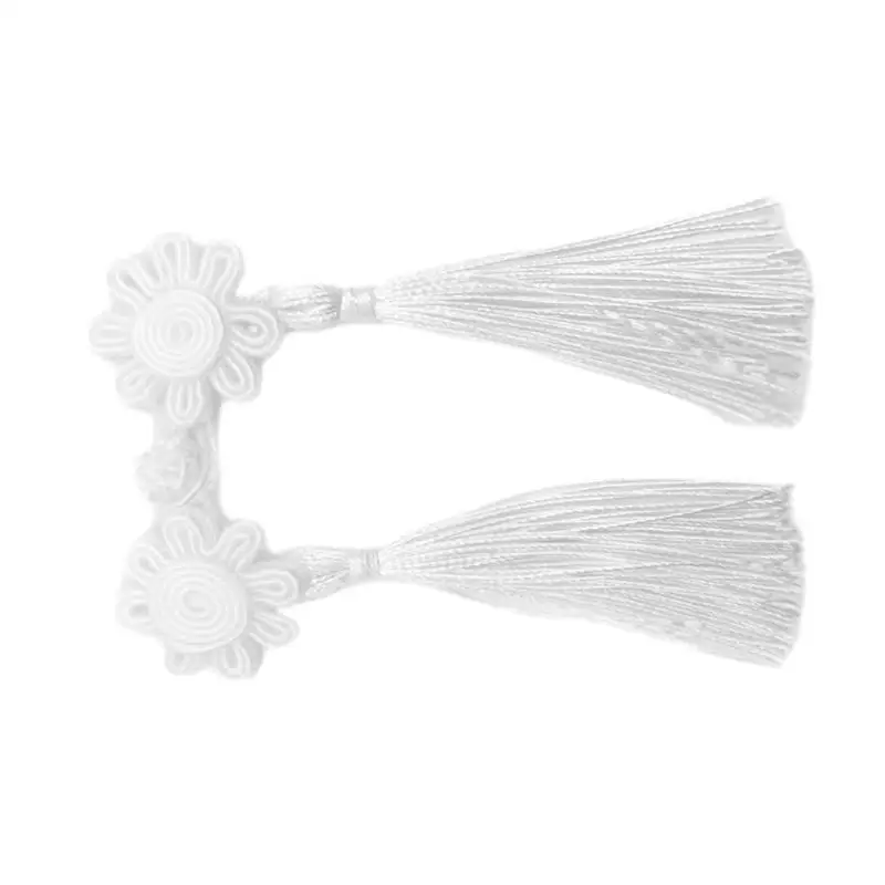 

652F Chinese Flower Knot Buttons Sewing on Closure Fasteners for Traditional Cheongsam Scarf Cardigan Sweater Garments