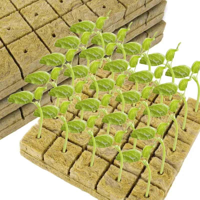 Sponge Block Starter Plugs Rock Wool Grow Cubes Seed Starters Planting Cubes Hydroponics Cuttings Plant Propagation Grow Gadgets