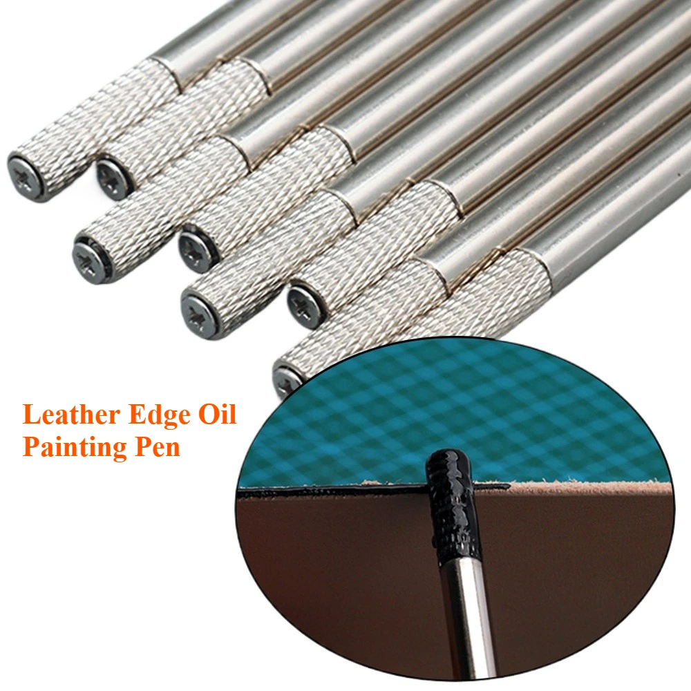 Abnehmbarer Lederkanten-Ölkleber-Stift, 1 Stück, Applikator, schneller Farbroller für Lederhandwerk, sanfte Rotation