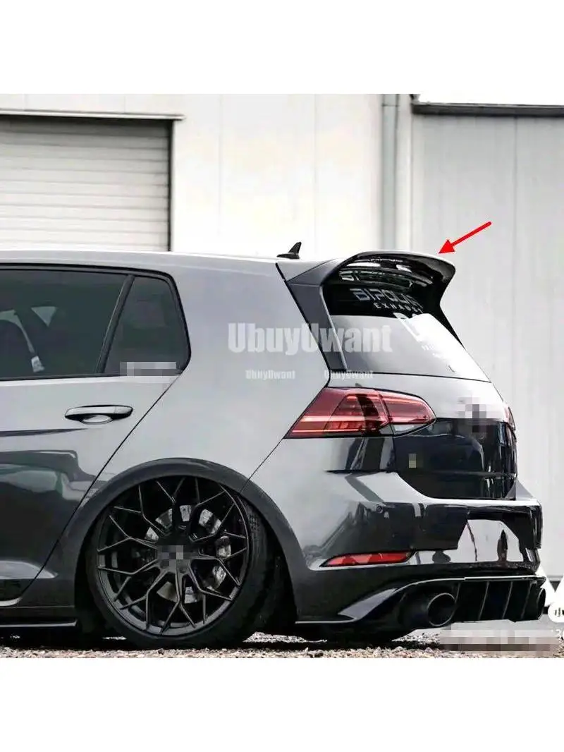 Voor Volkswagen Golf7 7.5 GTI R Spoiler Accessoires Carbon Body Kit Clubsport Stijl Dakspoiler - afbeelding 2
