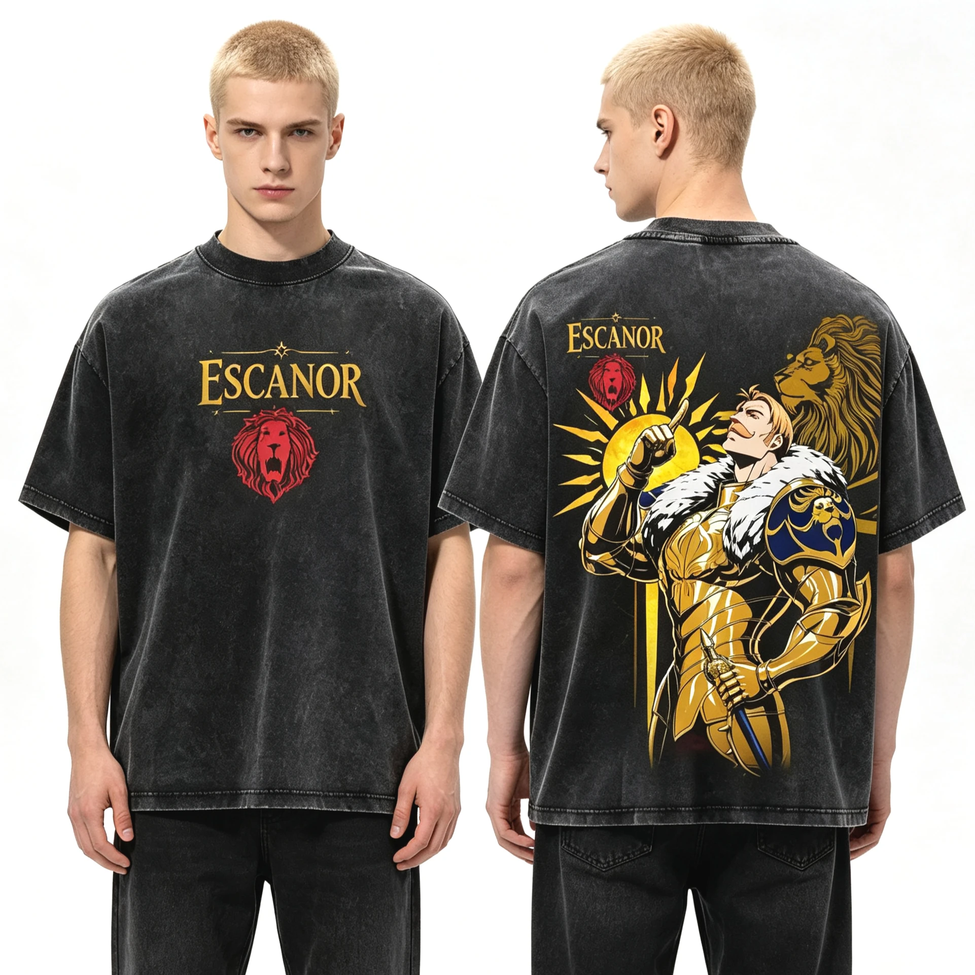 Summer Hot Sale Anime The Seven Deadly Sins Merlin Print T-shirt Men Women Vintage T-shirt Y2K Gothic Cotton Oversized T-shirt