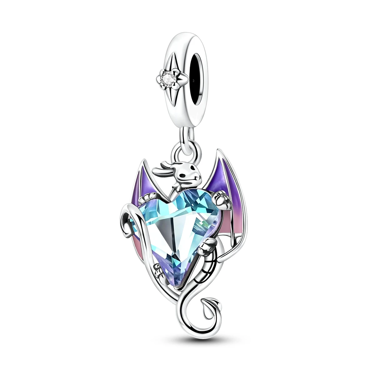 Charms Original 925er Silber, blaue Perlen, passend für Armband-Anhänger, DIY für Damen, edler Schmuck