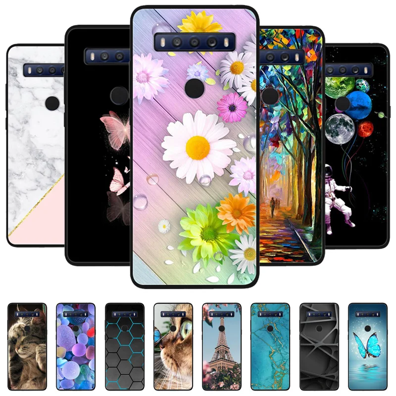 Etui TCL 10 SE Luxury Wolf Lion Silicone TPU Soft Cover Etui na telefon TCL 10 SE Coque TCL 10SE Capa TCL10 SE Cute Funda