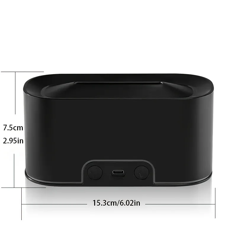 Fonte de alimentação USB com difusor de aroma de chama minimalista 2025 - Difusor de óleo essencial de mesa para casa/escritório (óleo não incluído)