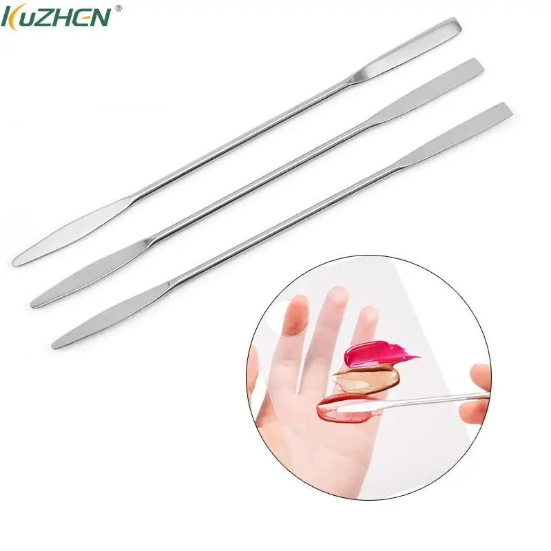 

1/2/3/5Pcs Stainless Steel Dual Heads Makeup Toner Spatula Mixing Stick Foundation Cream Mixing Tool Cosmetic Make Up Tool