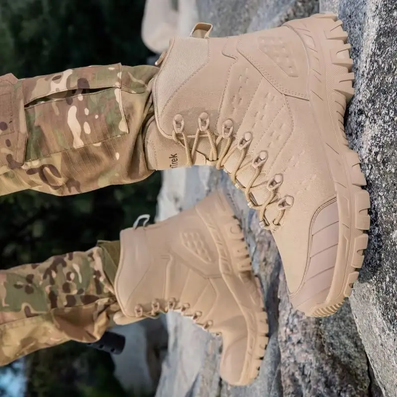 

Autumn Winter Trekking Shoes Men Black Beige Mountain Climbing Shoes Man Anti Slip Outdoor Boots Mens Designer Camping Shoes