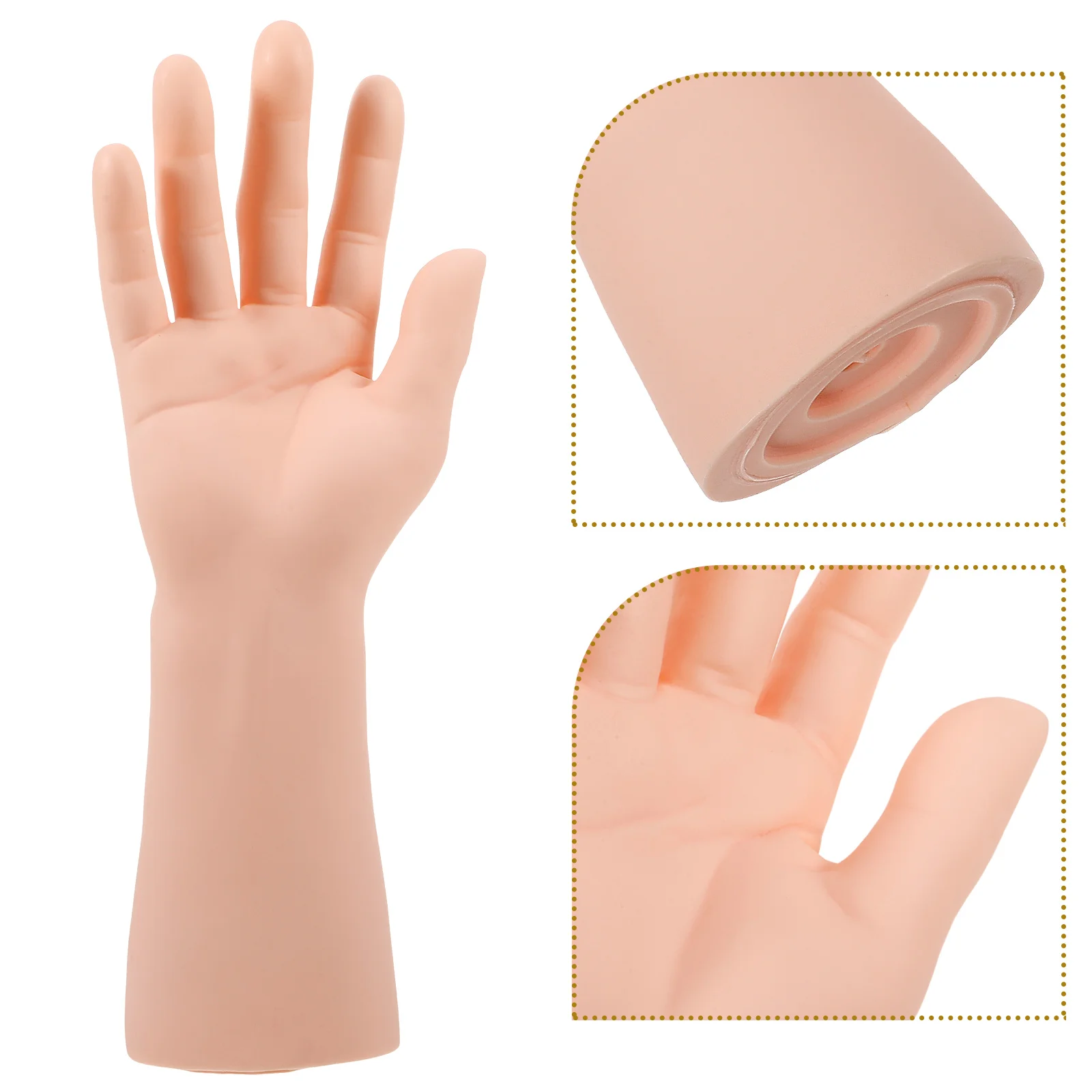 

Simulated Male Hand Model Ring Holder Jewelry Display Prop Hand Display Mannequin Hand Model Display Stand Rings Holder