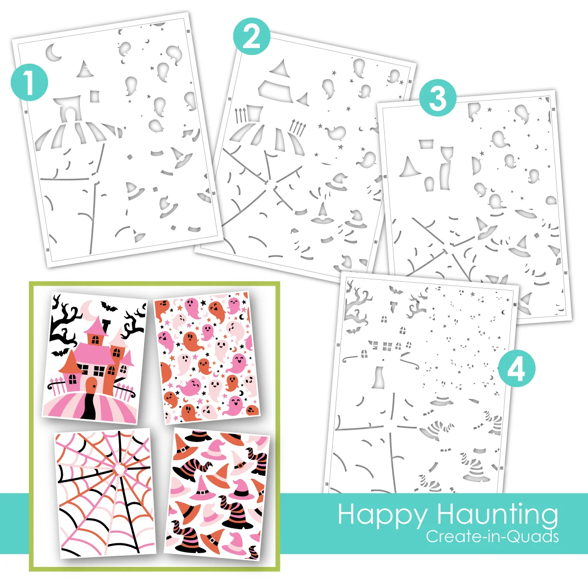 Halloween Haunting House Witch Hats Metal Cutting Dies Clear Stamps Stencil Hot Foil For DIY Scrapbook Paper August 2026 Newest