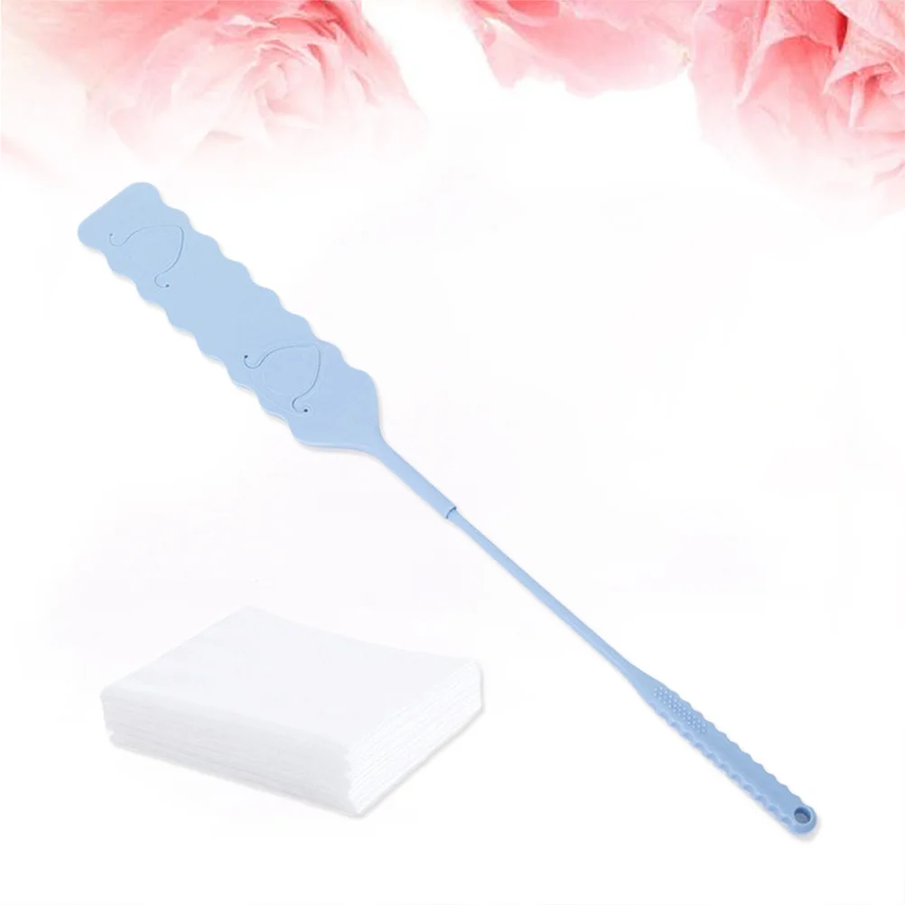 

Non-Woven Cleaning Brush Pink Long Flat Dust Crevice Brush Extendable Handle for Bathroom Kitchen Dust Hair Removal 10 Pieces