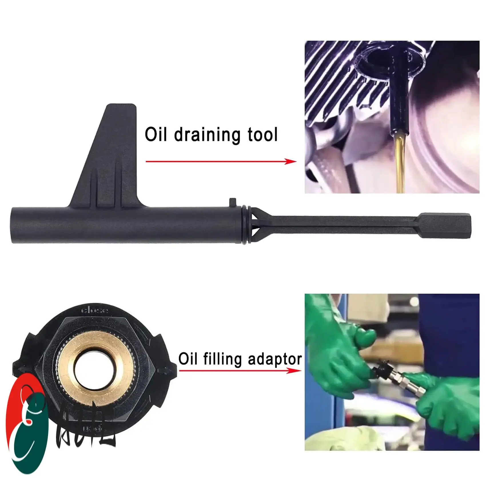 

3 шт. набор инструментов для слива масла и инструмент для заправки трансмиссионного масла подходит для 9-скоростной коробки передач Mercedes Benz 725.0