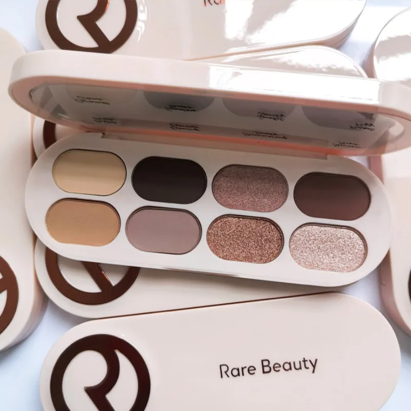 New Rare Beauty Shimmer Matte Neutral Nude Eyeshadow Plate Long Lasting Waterproof Daily Eye Shadow Makeup Cosmetics for Woman