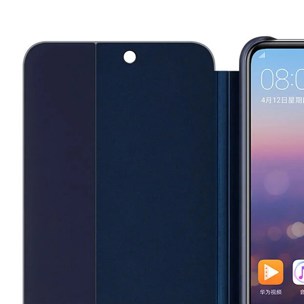 Capa de visão inteligente para huawei p20 pro auto sleep acordar flip capa fina caso de telefone para huawei p20 plus p20 + fundas capa