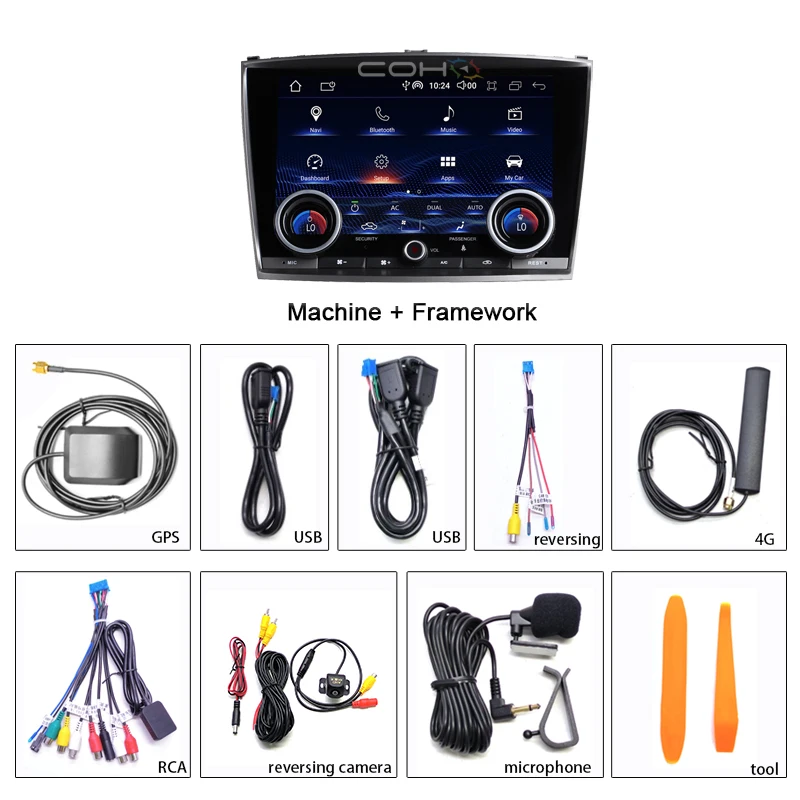 COHO 10inch Android15 For Lexus IS 250/250C/300/300C/350/350C 2006-2012 Car Radio Gps 7862s 8-core 8+256G 1280*720 CarPlay