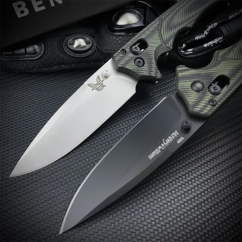 Tactical BM 615BK Rukus Assisted Folding Knife S30V Plain Blade G10 Handles Outdoor EDC Knives Camping Hunting Pocket Tool