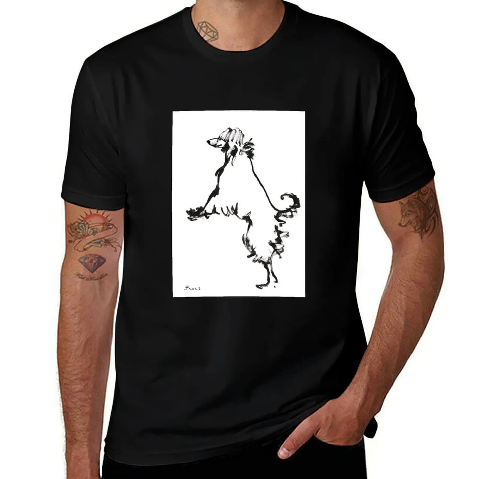 

The Borzoi Dog or Russian Hunting T-Shirt mens graphic t shirts anime t shirts for man T-Shirt
