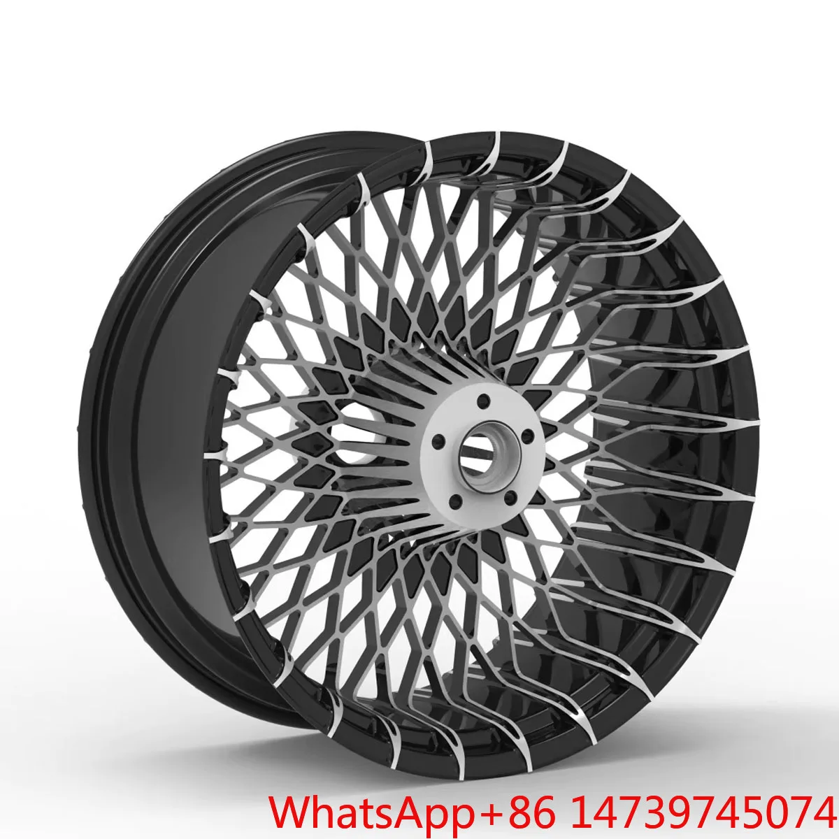 New Condition Black Aluminum Alloy Motorcycle Wheels For 09-later Touring Models Front/Rear Compatible USOHAWLK Brand 1 YearZhan