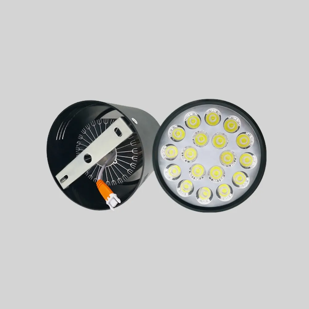 Luz descendente LED regulable antideslumbrante montada en superficie 6W 10W 14W 18W 24W, foco de alta potencia, lámpara de techo AC85 ~ 265V, iluminación interior