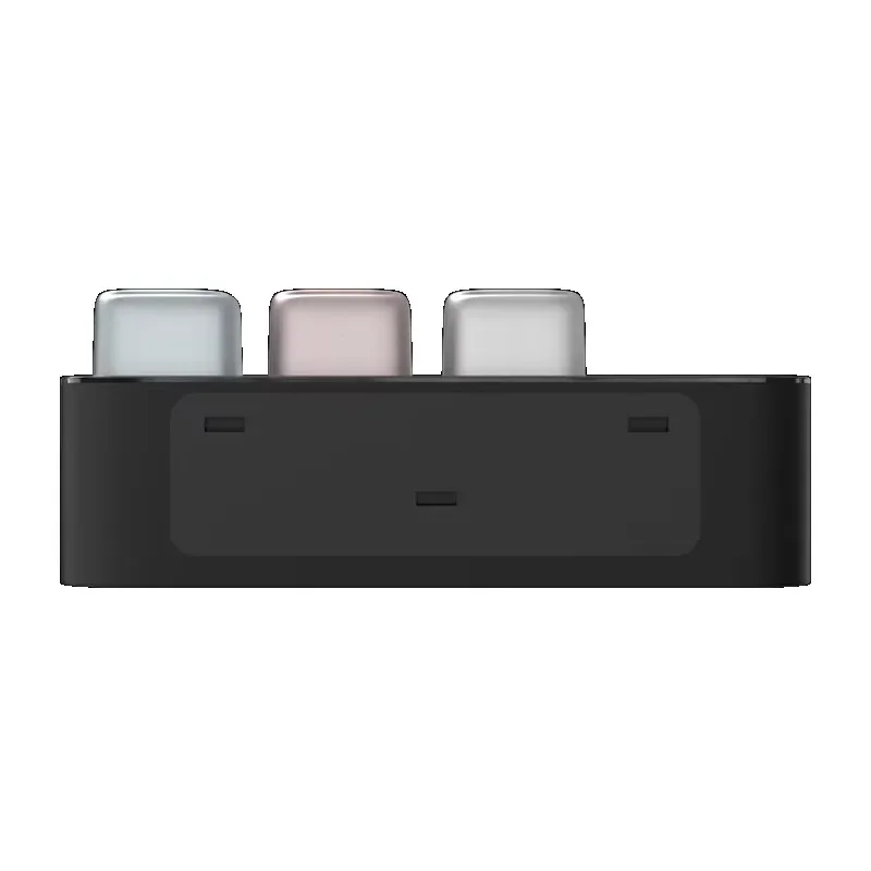 bathroom wall-mounted 4000mah three-cup sterilization toothbrush holder with clock and night light