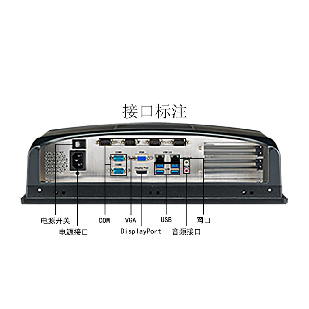 Advantech 산업용 터치 스크린 디스플레이, 산업용 제어 기계, I3-6100T, 4G, 128GSSD, 전원 코드, 15 인치 PPC-6151C