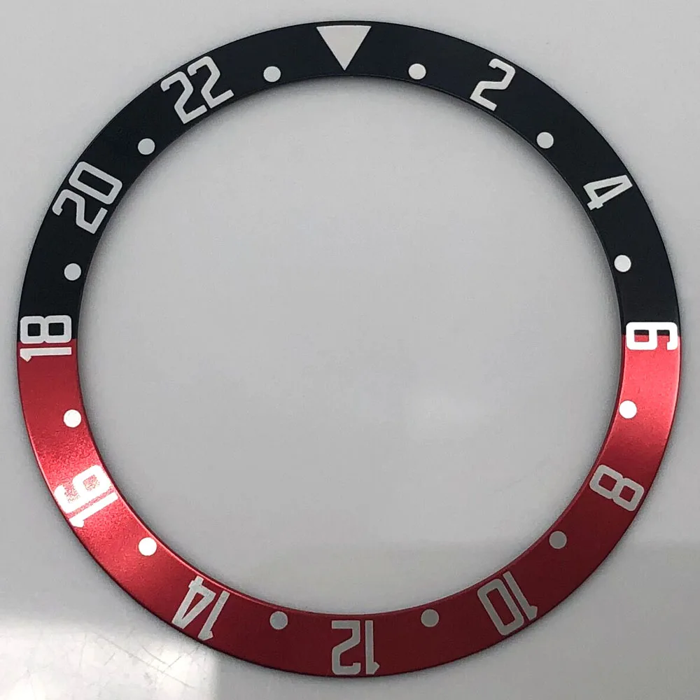 Outer Diameter 39.5mm Aluminum Bezel Watch Parts Fit 41mm Automatic Mechanical Case Red Blue Green Black Brown