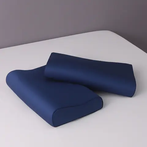 긴 스테이플 코튼 라텍스 베개 케이스, 침실 수면 메모리 폼 베개 케이스, 세탁 가능한 베개 보호대 커버, 100 년대