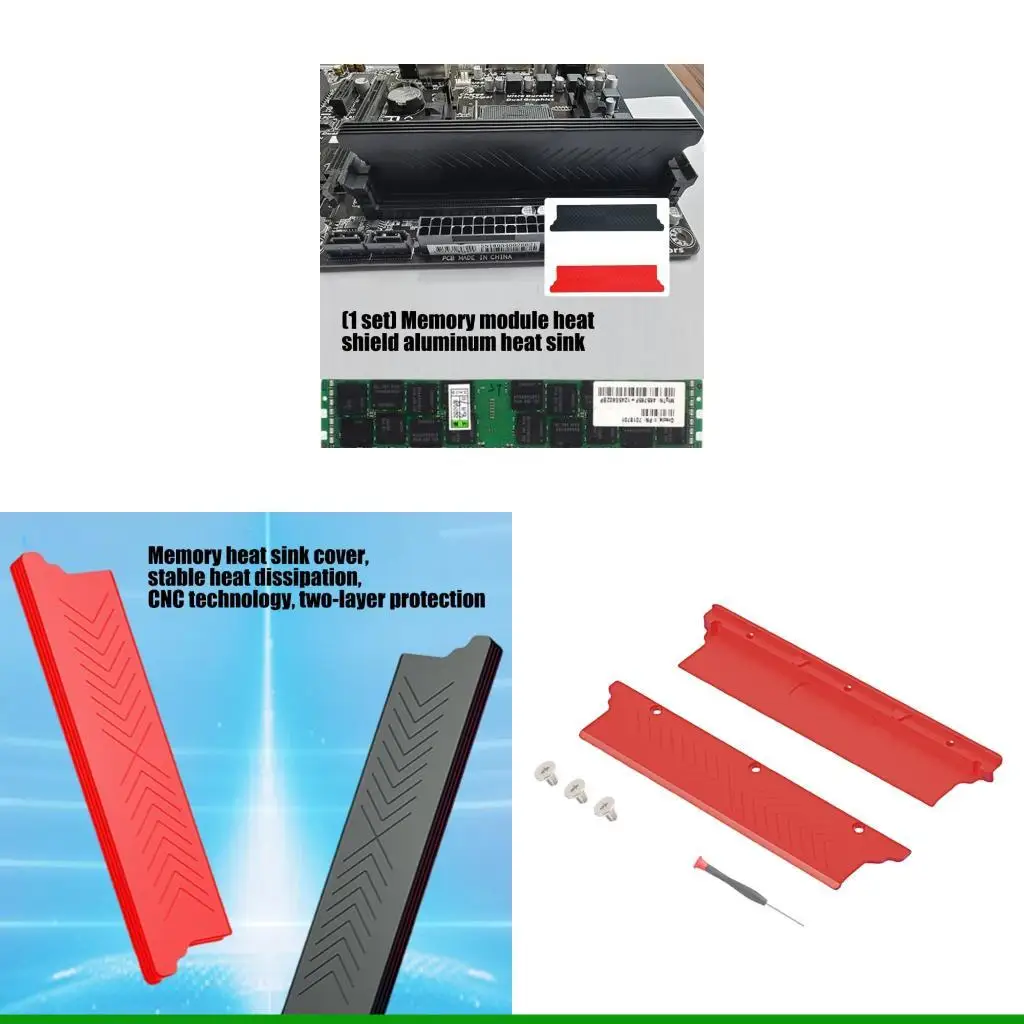 

Универсальные охладители оперативной памяти U55C Распределитель тепла для быстрых настроек нескольких модулей памяти